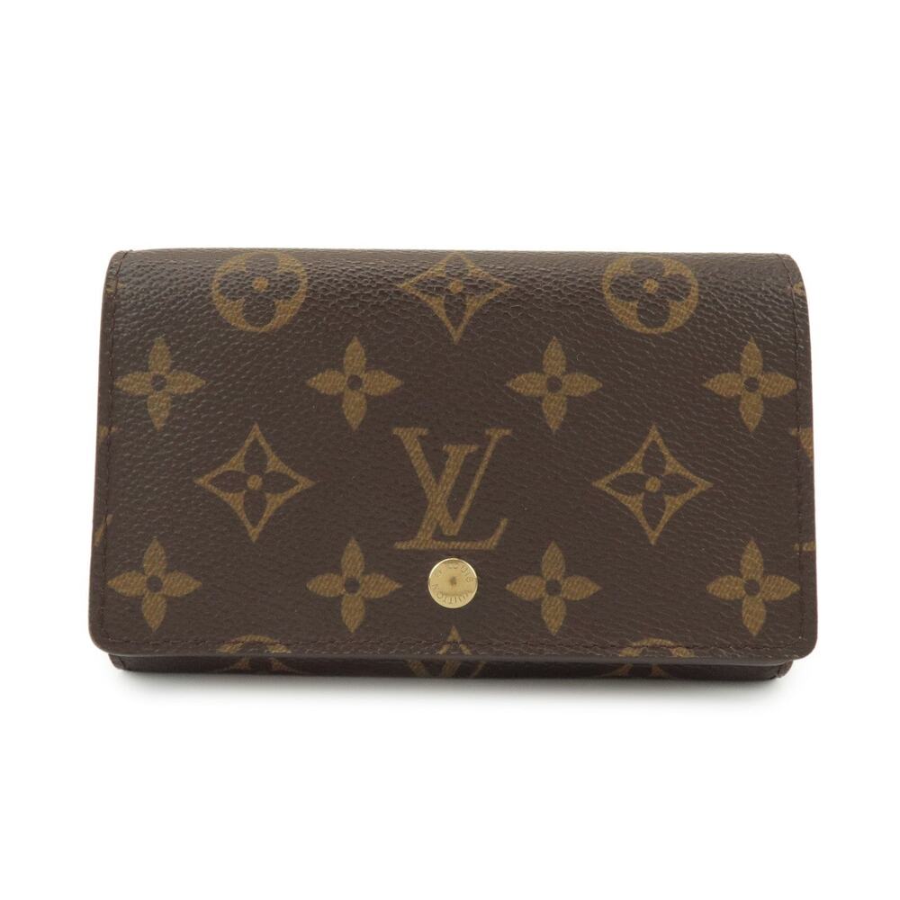 Louis Vuitton Monogram Porte Monnaie Billet Tresor Wallet Brown